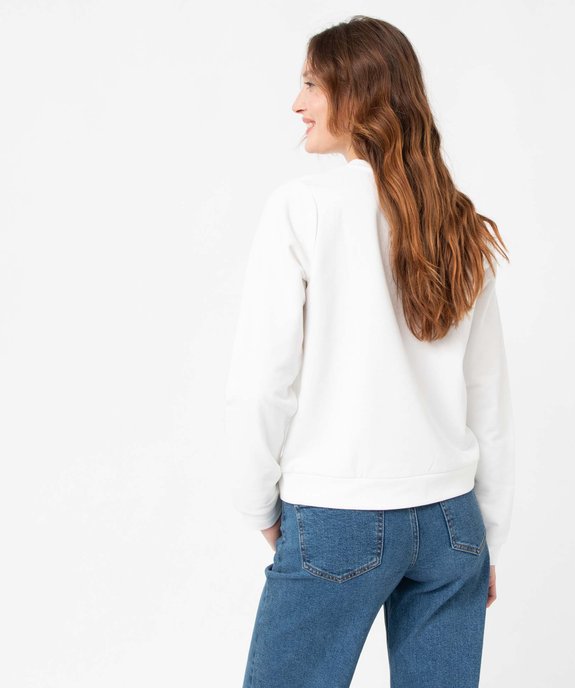 Sweat femme à motif brodé vue3 - GEMO(FEMME PAP) - GEMO