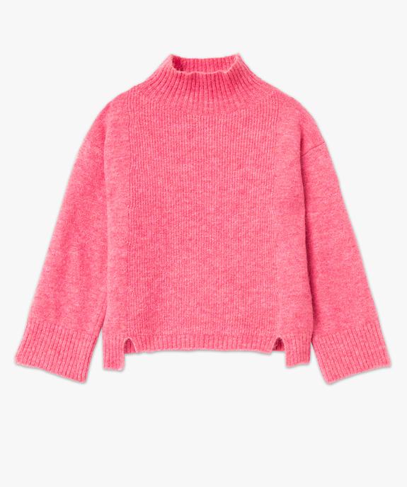 Pull col montant en grosse maille femme - Gémo x Melissaallbb vue5 - GEMO(FEMME PAP) - GEMO