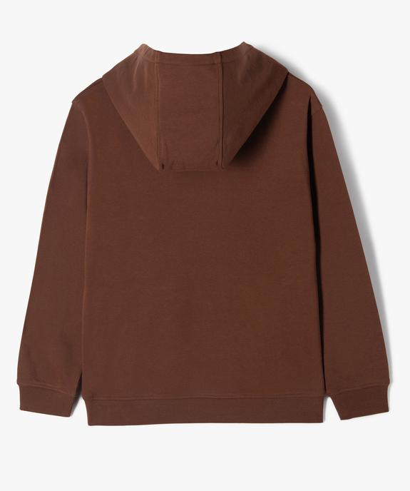 Sweat à capuche en molleton imprimé garçon vue4 - GEMO (JUNIOR) - GEMO