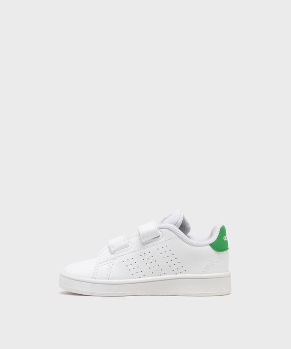 Baskets basses à scratch modèle Advantage bébé garçon - Adidas vue3 - ADIDAS - GEMO