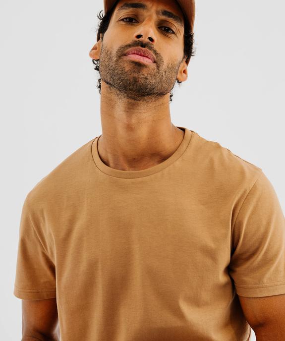Tee-shirt à manches courtes et col rond homme vue2 - GEMO 4G HOMME - GEMO