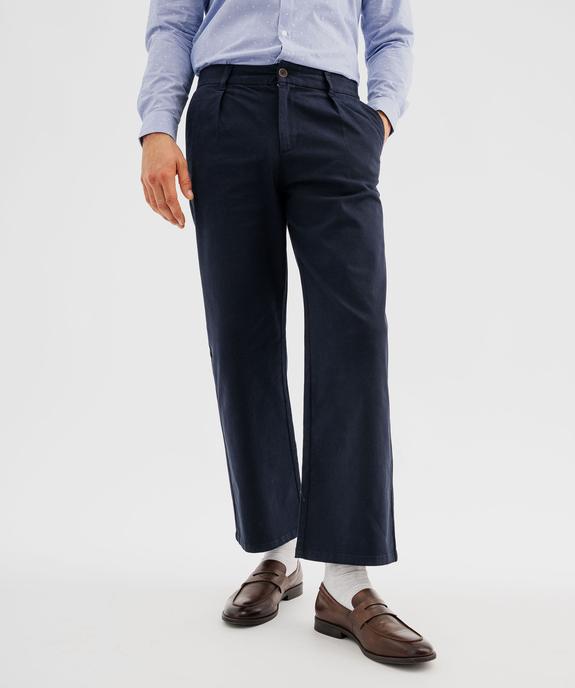 Pantalon chino coupe regular homme vue1 - GEMO 4G HOMME - GEMO