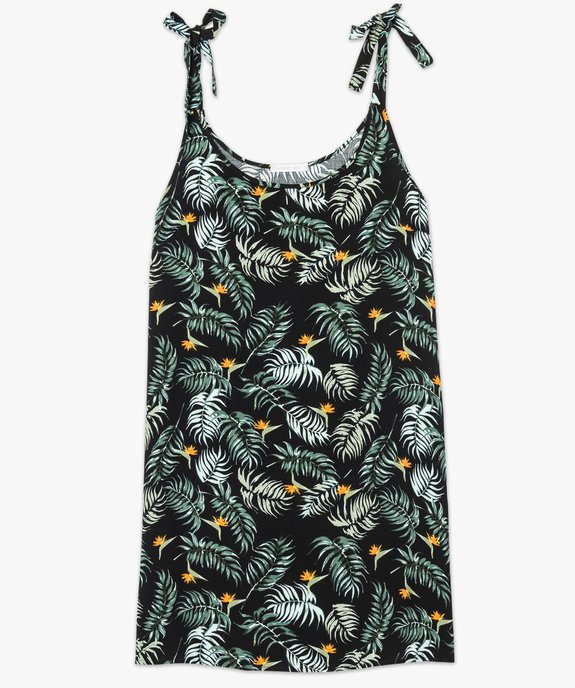 Robe imprimée à bretelles nouées vue4 - GEMO(FEMME PAP) - GEMO