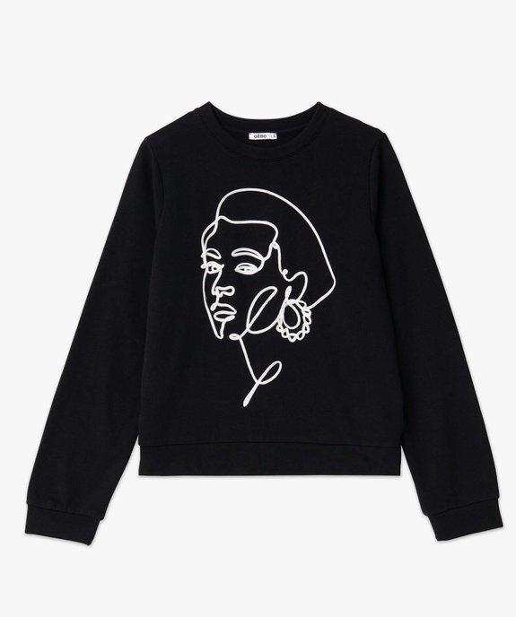 Sweat femme à motif brodé vue4 - GEMO(FEMME PAP) - GEMO