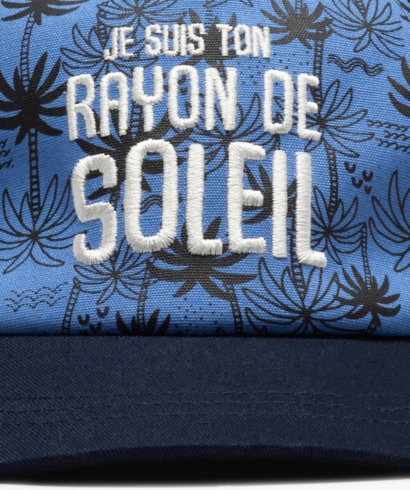 Casquette bébé garçon à motif palmier et broderie vue3 - GEMO(BEBE DEBT) - GEMO