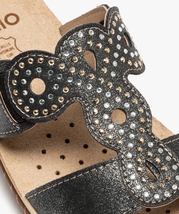 Mules femme confort à larges brides strass vue6 - GEMO (CONFORT) - GEMO