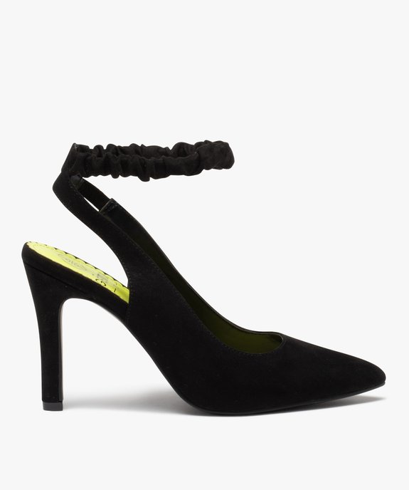 Escarpin femme ouvert à talon fin  vue2 - GEMO(URBAIN) - GEMO