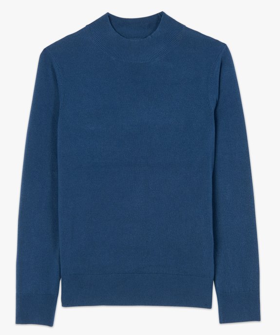 Pull femme col montant coloris uni vue4 - GEMO (MAILLE) - GEMO