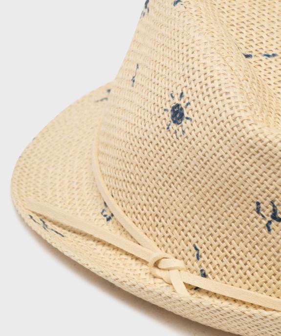Chapeau trilby en paille de papier bébé garçon vue2 - GEMO (ACCESS) - GEMO