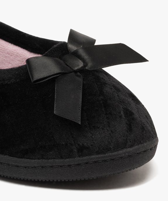 Chaussons ballerines en velours femme - Isotoner vue6 - ISOTONER - GEMO