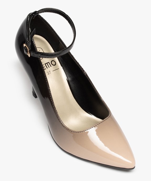 Escarpins femme à talon aiguille dessus verni vue5 - GEMO(URBAIN) - GEMO