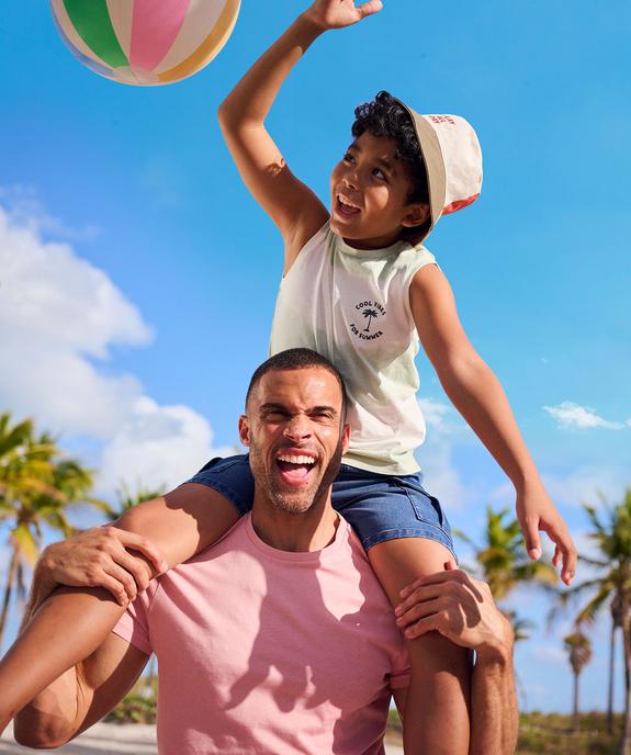 Tee-shirt à manches courtes et col rond homme vue2 - GEMO 4G HOMME - GEMO