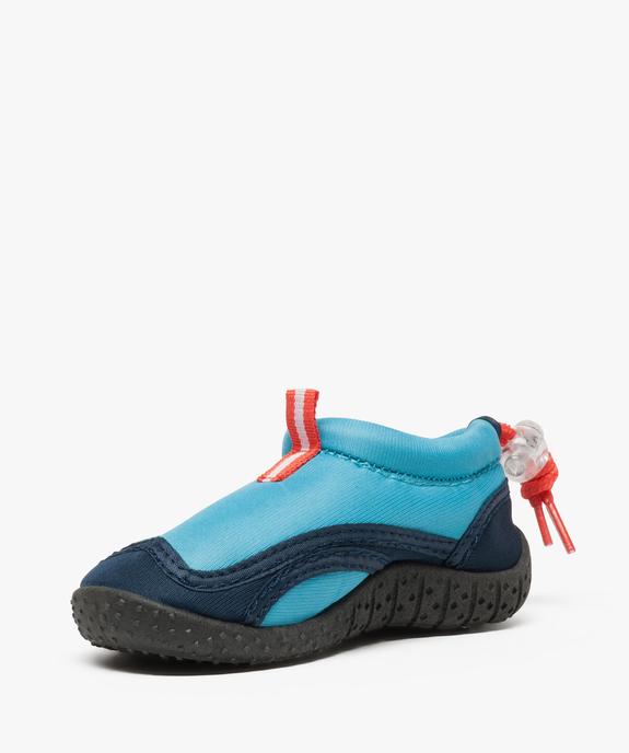 Chaussures aquatiques garçon ajustables vue2 - GEMO (PLAGE) - GEMO