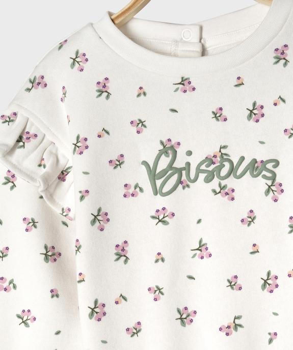 Ensemble 2 pièces sweat et legging bébé fille vue2 - GEMO 4G BEBE - GEMO