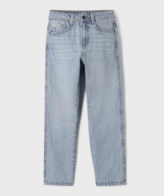 Jean loose en denim délavé garçon vue1 - GEMO (JUNIOR) - GEMO