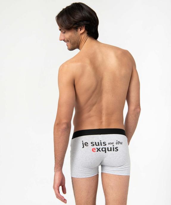 Boxer homme en coton stretch extensible (lot de 2) vue4 - GEMO 4G HOMME - GEMO