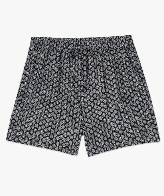 Short imprimé en maille fluide avec taille élastiquée femme vue4 - GEMO(FEMME PAP) - GEMO
