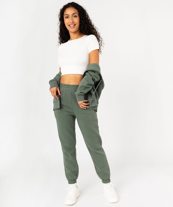 Pantalon de jogging en molleton doux femme vue5 - GEMO(FEMME PAP) - GEMO