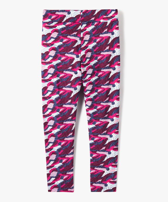 Leggings long extensible imprimé fille vue3 - GEMO (ENFANT) - GEMO