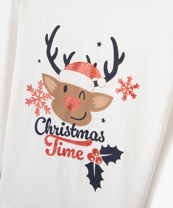 Tee-shirt à manches longues avec motif Noël garçon vue2 - GEMO (ENFANT) - GEMO