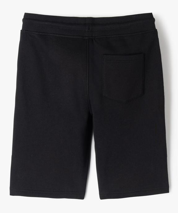 Bermuda en maille molletonnée avec ceinture ajustable garçon vue3 - GEMO 4G GARCON - GEMO