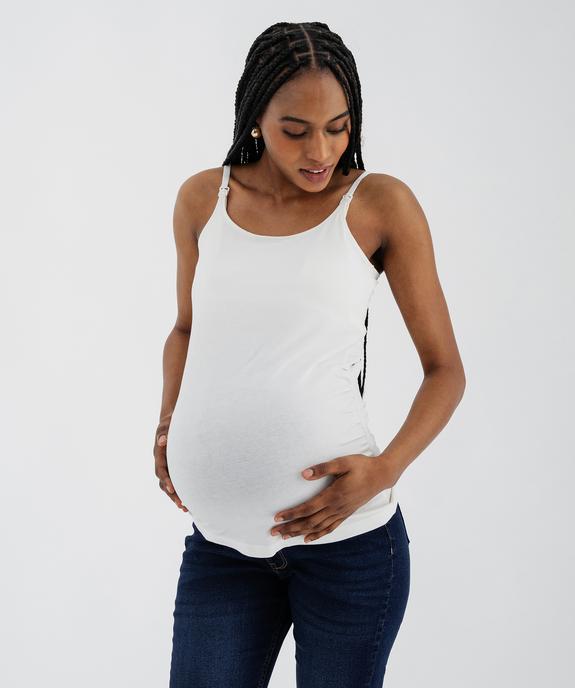 Débardeur à bretelles spécial allaitement (lot de 2) vue1 - GEMO 4G MATERN - GEMO