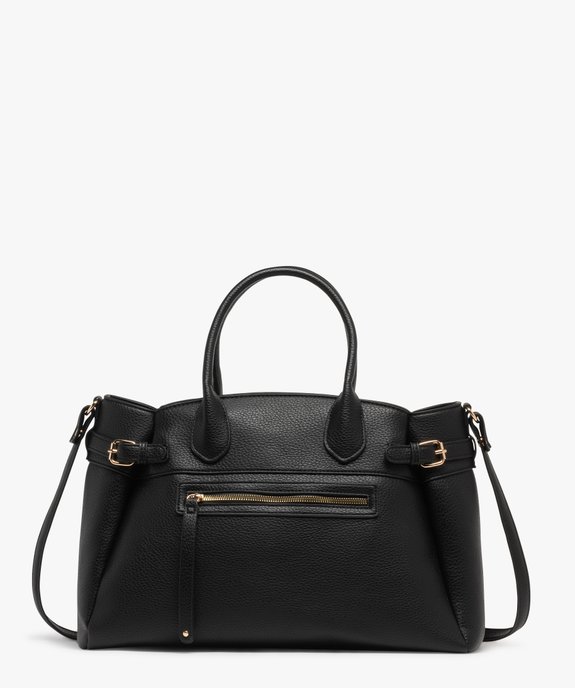 Sac à main grand format en matière grainée souple femme vue1 - GEMO (ACCESS) - GEMO
