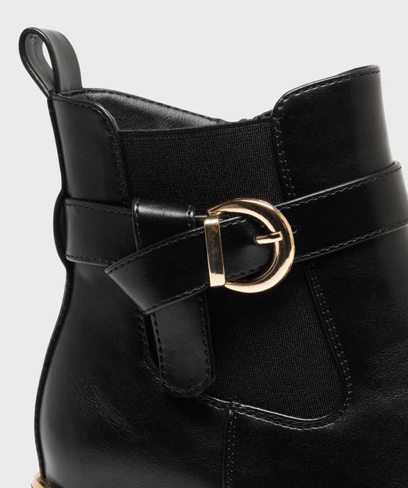 Boots à talon et bout amande fermeture zippée et détails brillants femme vue6 - VALENTINA BALDA - GEMO