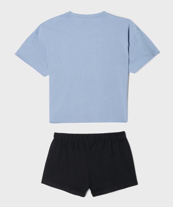 Pyjashort bicolore avec motif Stitch fille - Disney vue4 - LILO & STITCH - GEMO