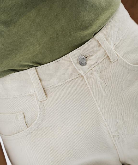 Short en toile denim coupe mom femme vue2 - GEMO 4G FEMME - GEMO