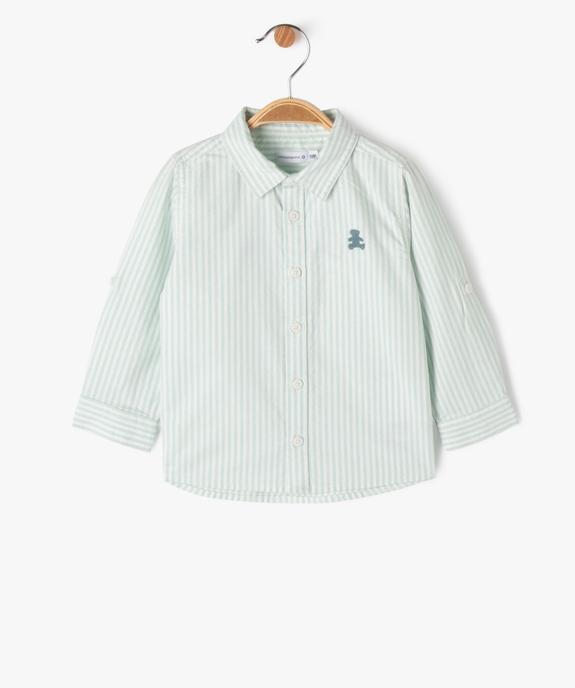 Chemise rayée bébé garçon - LuluCastagnette vue1 - LULUCASTAGNETTE - GEMO