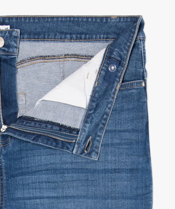 Jean femme grande taille coupe Slim aspect usé vue5 - GEMO (G TAILLE) - GEMO