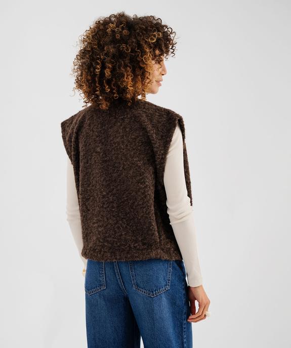 Gilet sans manches coupe oversize femme vue3 - GEMO(FEMME PAP) - GEMO