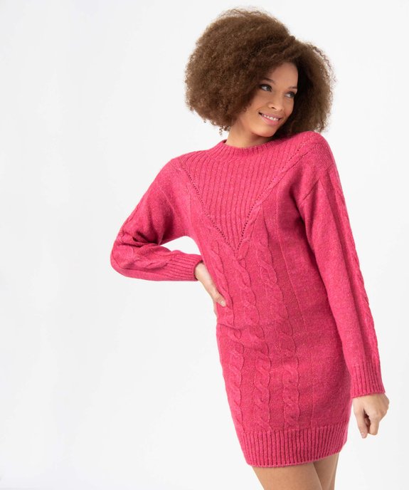 Robe pull femme en maille pailletée  vue1 - GEMO(FEMME PAP) - GEMO