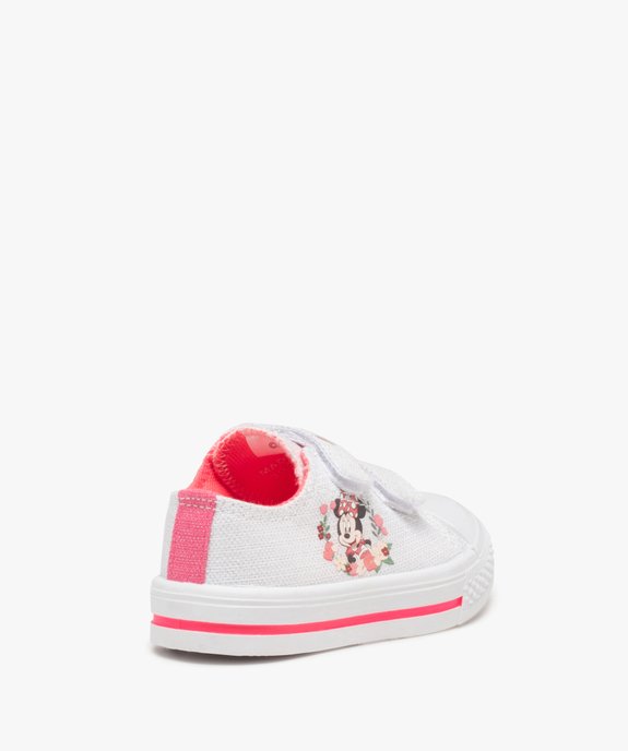 Tennis bébé fille en toile imprimée - Minnie vue4 - MINNIE - GEMO