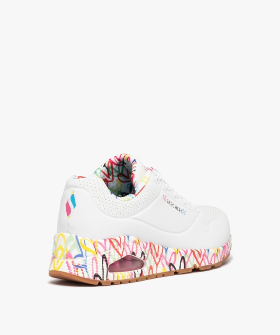 Baskets femme imprimées cœurs à semelle bulle d'air - Skechers X James Goldcrown vue4 - SKECHERS - GEMO