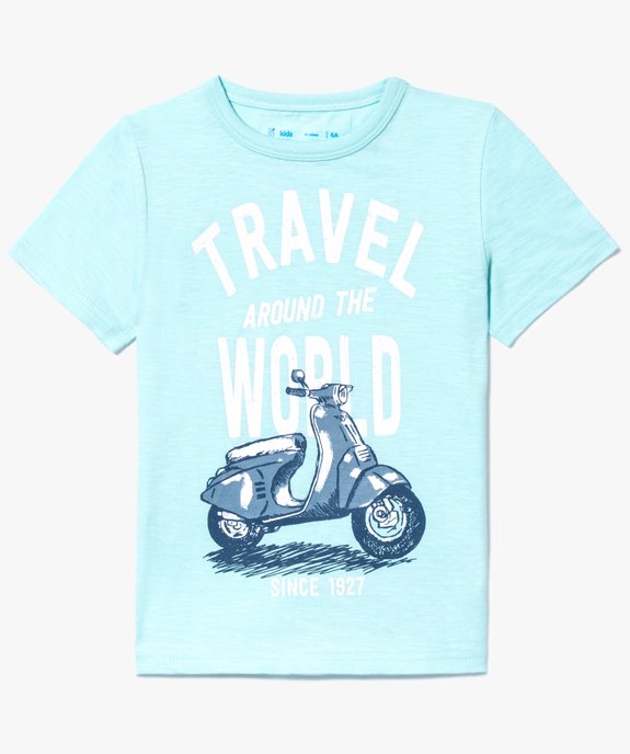 Tee-shirt à motif Italie avec manches courtes vue1 - GEMO (ENFANT) - GEMO