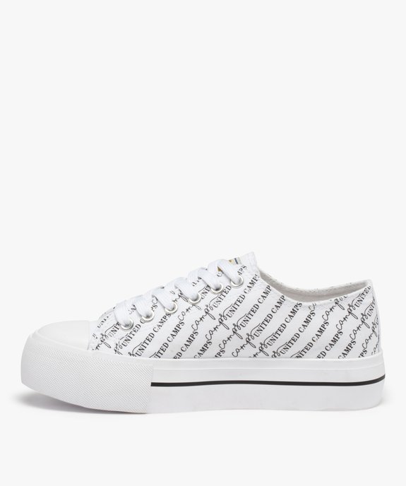 Baskets femme en toile et semelle épaisse– Camps United vue3 - CAMPS UNITED - GEMO