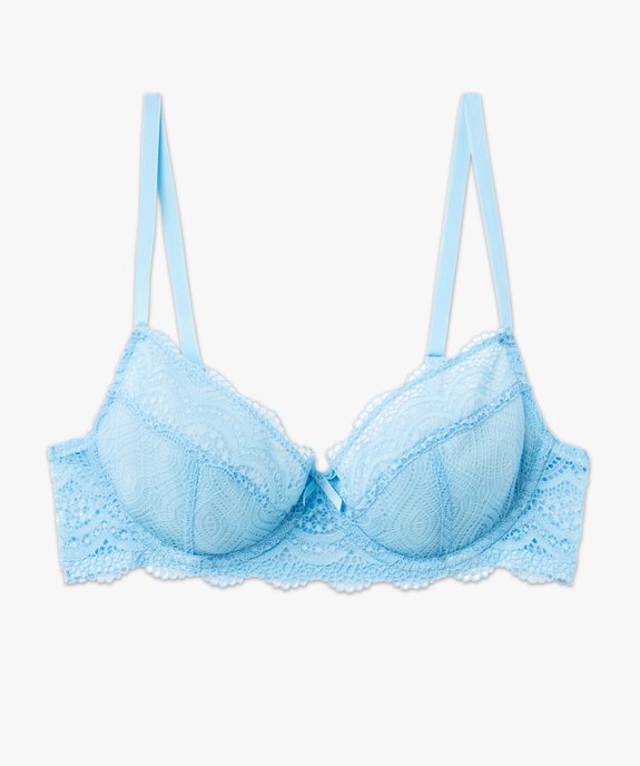 Soutien-gorge à armatures forme corbeille en dentelle vue4 - GEMO(HOMWR FEM) - GEMO
