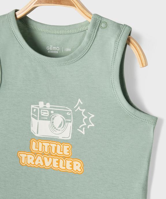 Ensemble 2 pièces bébé garçon - Débardeur et short vue2 - GEMO 4G BEBE - GEMO