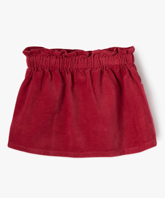 Jupe en velours avec boutons fantaisie bébé fille - LuluCastagnette vue3 - LULUCASTAGNETTE - GEMO