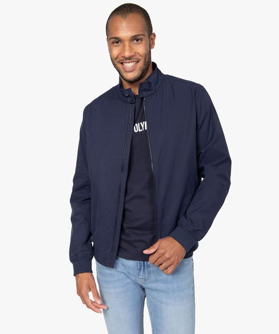 Blouson homme léger à petit col montant vue2 - GEMO (HOMME) - GEMO