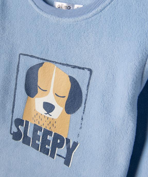 Pyjama en maille polaire garçon à motif chien vue2 - GEMO 4G GARCON - GEMO