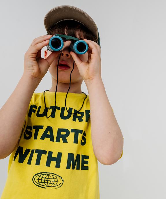 Tee-shirt manches courtes avec inscription sur l’avant garçon vue5 - GEMO 4G GARCON - GEMO