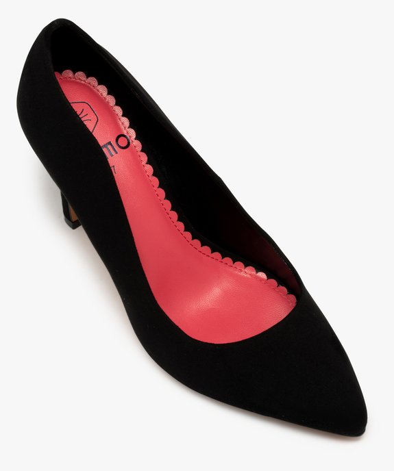 Escarpins femme à talon aiguille et dessus suédine unie vue5 - GEMO(URBAIN) - GEMO