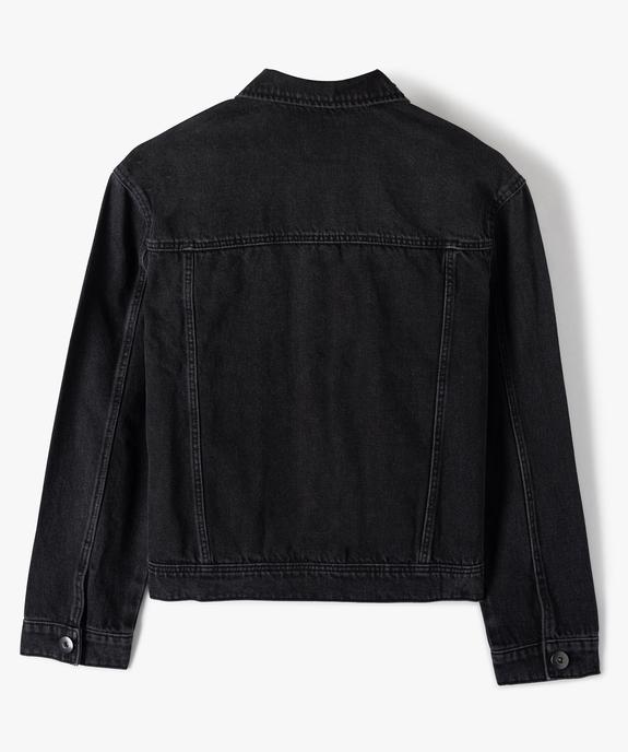 Veste fille en jean avec marques d'usures vue4 - GEMO (ENFANT) - GEMO
