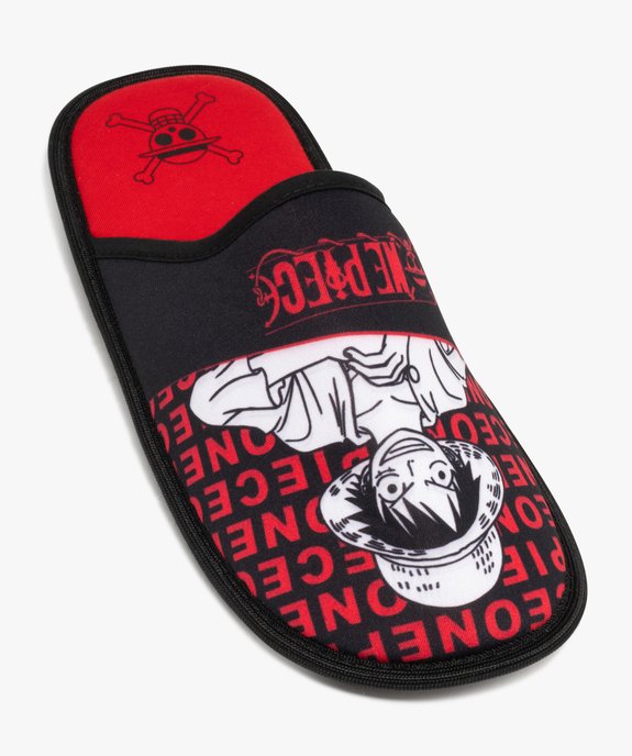 Chaussons homme mules Luffy - One Piece vue5 - ONE PIECE - GEMO