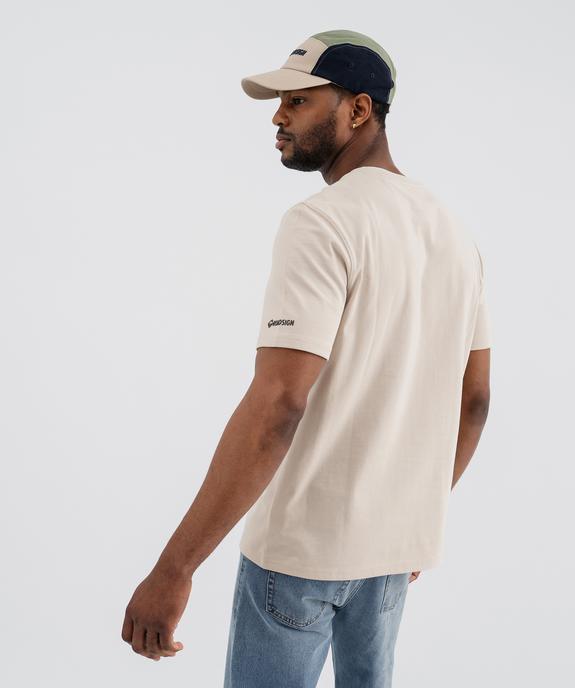 Tee-shirt manches courtes en jersey de coton imprimé homme - Roadsign vue3 - ROADSIGN GEMO FOR GOOD D - GEMO