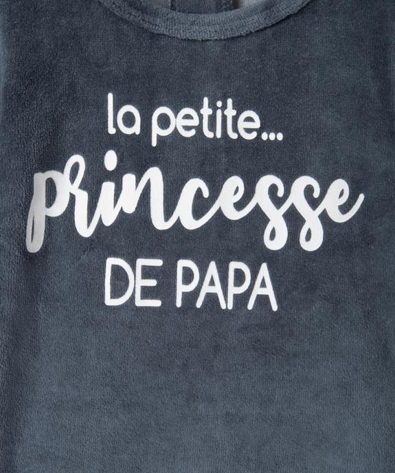 Pyjama fille en velours mix&match vue2 - GEMO(BB COUCHE) - GEMO