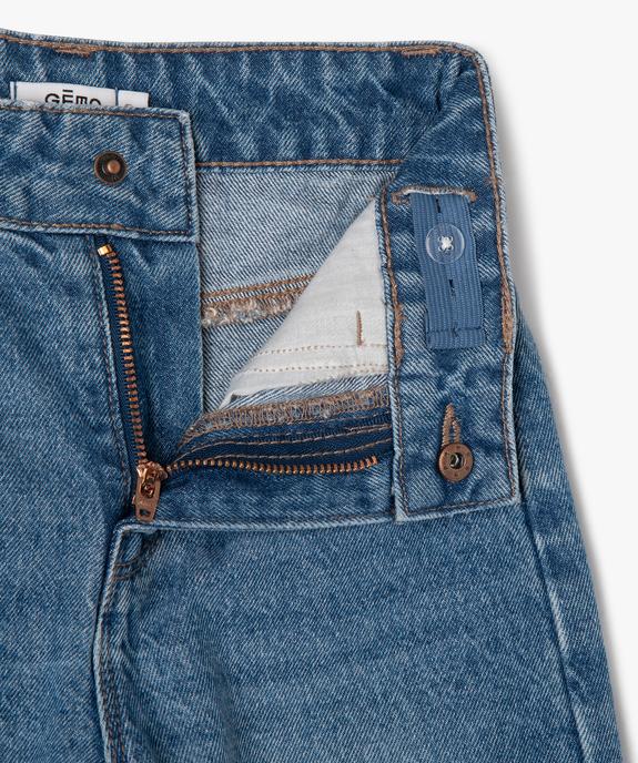 Jean Wide leg avec taille ajustable fille vue2 - GEMO 4G FILLE - GEMO